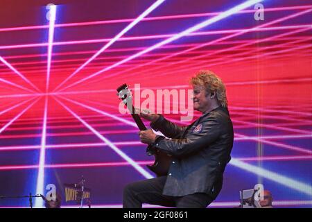 Non esclusiva: John Parr, Rewind Festival South, Henley-on-Thames, Regno Unito, 21 agosto 2021, Foto di Richard Goldschmidt Foto Stock