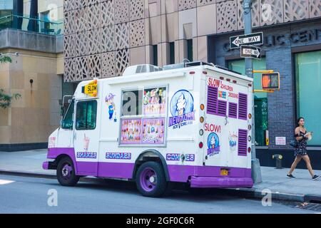 Gelatiera a New York City, NY, USA Foto Stock