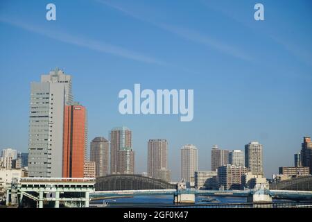 Kachidoki Bridge Tokyo Japan Stock immagini Stock immagini Foto Stock
