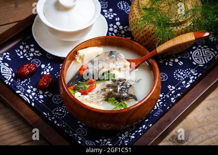 Zuppa di fagioli di cagliata carpa crociana Foto Stock