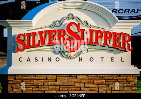 Silver Slipper Casino Hotel è illustrato, 21 agosto 2021, a Bay Saint Louis, Mississippi. Silver Slipper Casino è stato costruito nel 2006. Foto Stock