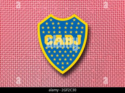 Stemma FC Boca Juniors, Buenos Aires, club di calcio argentino Foto Stock