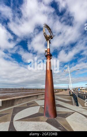 Southport Promenade; Merseyside; Regno Unito Foto Stock