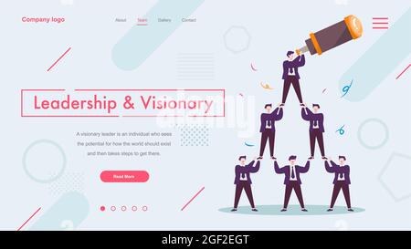 Team dei sogni di successo, sviluppo aziendale e lavoro di squadra . Piramide per uomini d'affari . Concetto di visione aziendale Illustrazione Vettoriale