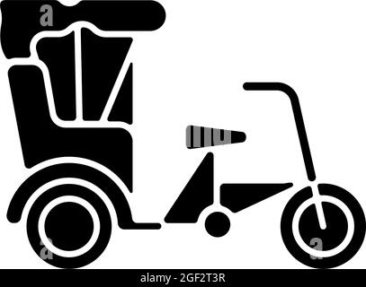Icona Sanlunche glyph nero Illustrazione Vettoriale