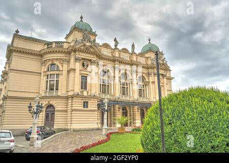 Città vecchia di Cracovia, immagine HDR Foto Stock