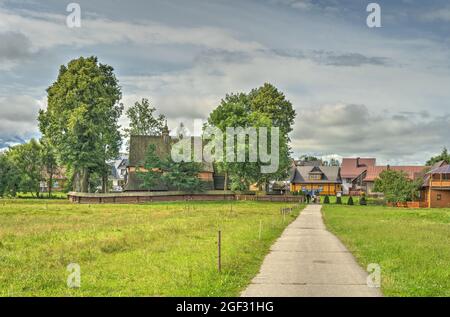 Chiesa di San Michele Arcangelo a Dębno, Polonia Foto Stock