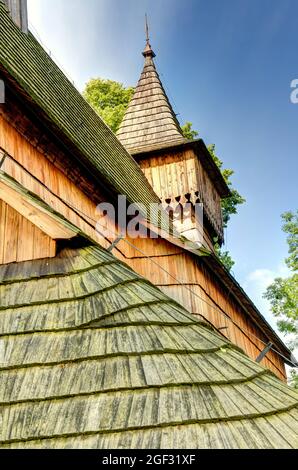 Chiesa di San Michele Arcangelo a Dębno, Polonia Foto Stock