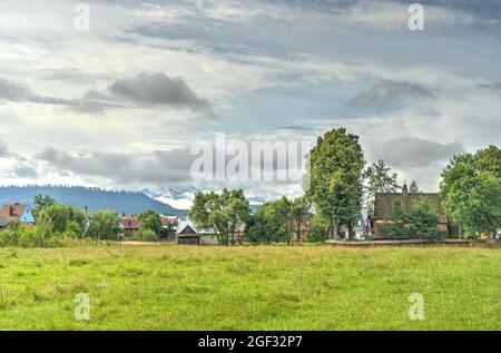 Niedzica, Polonia meridionale, immagine HDR Foto Stock