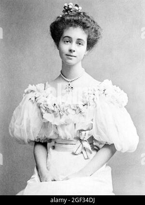 CONSUELO VANDERBILT (1877-1964) moglie del duca di Marlborough, circa 1905 Foto Stock