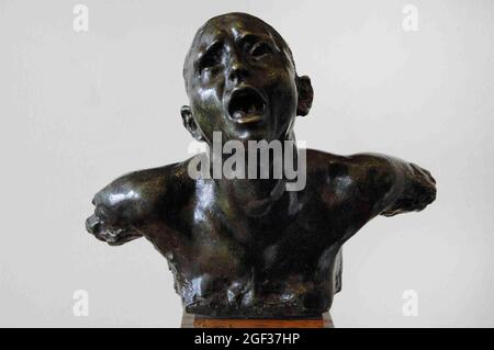 Auguste Rodin (1840-1917). Scultore francese. Il Cry, ca.1886. Bronzo. Fonderia Georges Rudier. Museo Rodin. Parigi. Francia. Foto Stock