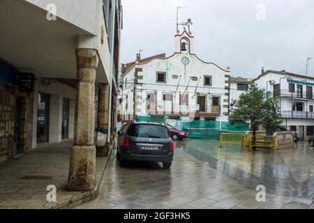 Valverde del Fresno, Spagna. Una città in Estremadura, uno dei tre villaggi dove si parla LA lingua A Fala Foto Stock