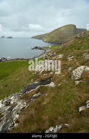 La casa o bothy su Eilean e Taighe nelle Isole Shianti. Foto Stock