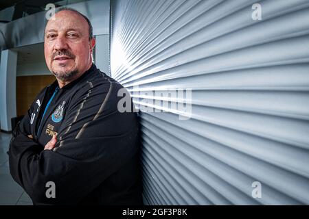 San Pedro del Pinatar, Spagna.15 Feb, 2019. Intervista a Rafa Benitez, Newcastle United manager © ABEL F. ROS / Alamy Foto Stock