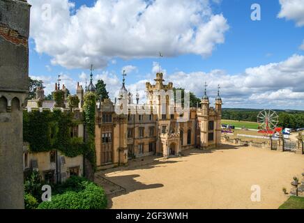 Knebworth House, vicino a Stevenage, Hertfordshire, Inghilterra, Regno Unito Foto Stock