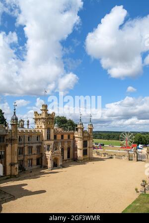 Knebworth House, vicino a Stevenage, Hertfordshire, Inghilterra, Regno Unito Foto Stock