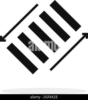 semplice cartello pedonale come zebra Illustrazione Vettoriale