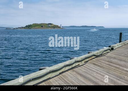 Georges Island a Halifax Bay, Nuova Scozia, Canada Foto Stock