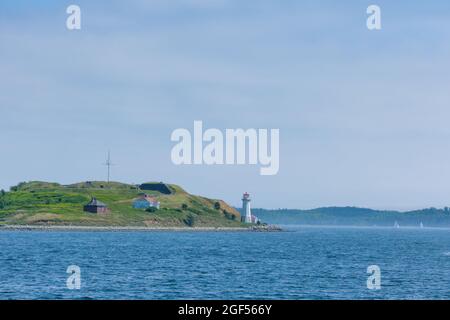 Georges Island a Halifax Bay, Nuova Scozia, Canada Foto Stock