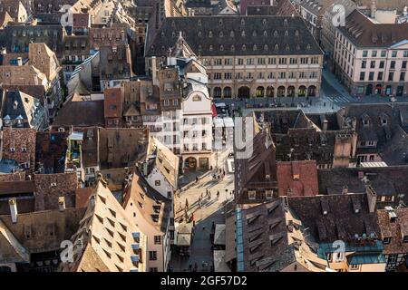 Francia, basso Reno, Strasburgo, centro storico Foto Stock