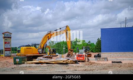 Pala Cat presso il cantiere commerciale Foto Stock