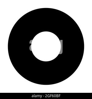 Icona vettore di Donut - stile glyph - semplice illustrazione, tratto modificabile, modello di disegno vettore, buono per stampe, poster, pubblicità, announ Illustrazione Vettoriale
