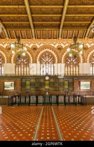 Hall della stazione ferroviaria, Toledo, Castiglia-la Mancha, Spagna Foto Stock