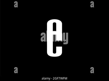 Immagine vettoriale del disegno lettera del logo AC Foto Stock