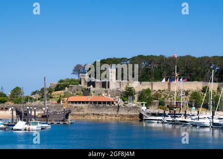Fortezza di Baiona. Galizia - Spagna Foto Stock