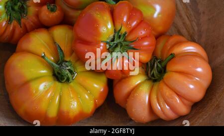 Una gamma di pomodori grigliati in casa Foto Stock