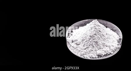 il biossido di silicio, noto anche come silice, è ossido di silicio. Agente antiagglomerante. Foto Stock