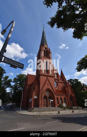 Pauluskirche a Berlino-Zehlendorf, Kirchstrasse, Germania Foto Stock