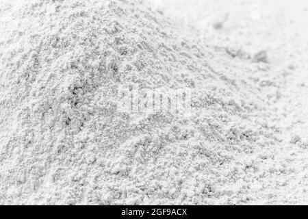 L'ossido di potassio, la cui formula chimica è KO, è costituito da un composto bianco costituito da ossigeno e potassio. Foto Stock