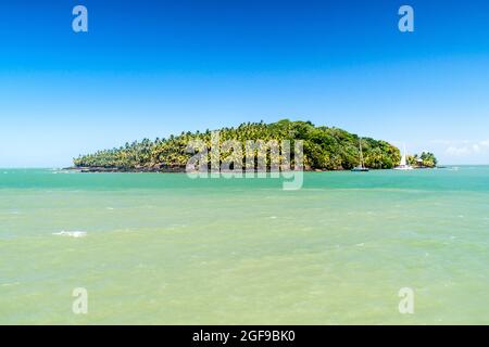 Isola di San Giuseppe nell'arcipelago di Iles du Salut (Isole della salvezza) nella Guyana francese Foto Stock