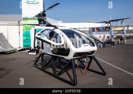 Workhorse SureFly aeromobile eVTOL ibrido a due posti in esposizione al Paris Air Show. Francia - 22 giugno 2017 Foto Stock