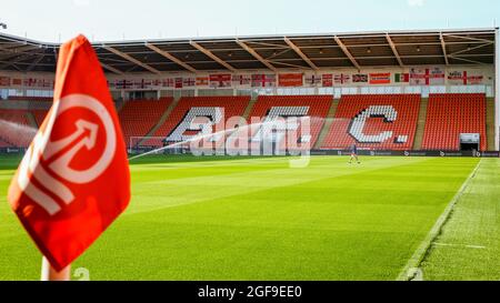 Blackpool, Regno Unito. 24 agosto 2021. Immagini generali prima della partita della Carabao Cup tra Blackpool e Sunderland a Bloomfield Road, Blackpool, Inghilterra, il 24 agosto 2021. Foto di Sam Fielding/prime Media Images. Credit: Prime Media Images/Alamy Live News Foto Stock