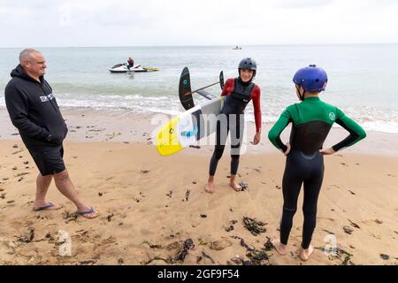 British Kitesurf Freestyle Campionships week-end, Ramsgate, 21 e 22 agosto 2021. Foto Stock