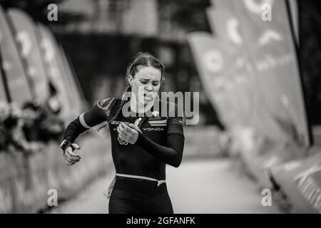 Outlaw X Triathlon 2020 - Parco Thoresby Domenica 27th Settembre 2020 Foto Stock