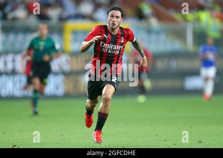 Genova, Italia. 23 agosto 2021. Genova, Italia. 23 agosto 2021. Della Serie A match tra UC Sampdoria e AC Milan allo Stadio Luigi Ferraris . Foto Stock