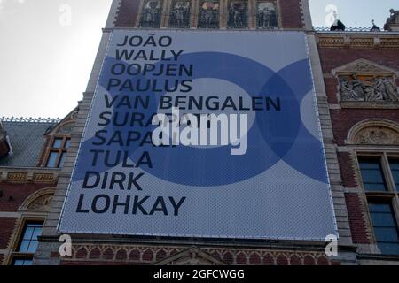 Affissioni al Rijksmuseum di Amsterdam Paesi Bassi 22-8-2021 Foto Stock