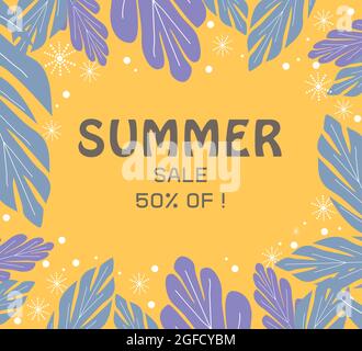 sfondo banner vendita estate. Elegante colore magico fiore design, bello. I concetti vettoriali sono disponibili per il vostro materiale di disegno di promozione di affari Illustrazione Vettoriale
