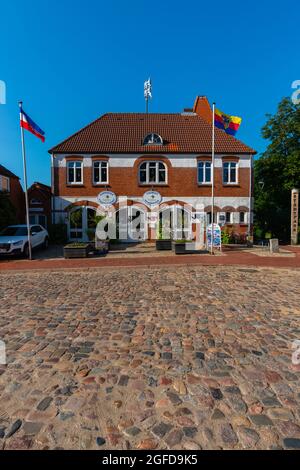 Garding, penisola Eiderstedt, Schleswig-Holstein, Germania Foto Stock