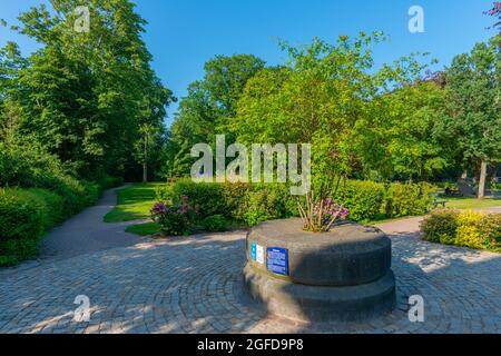 Parco pubblico Stadtpark, Garding, penisola Eiderstedt, Stato federale Schleswig-Holstein, Germania settentrionale Foto Stock