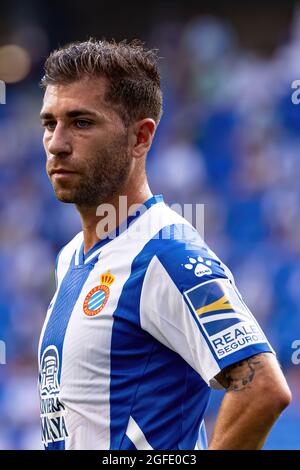 BARCELLONA - AGO 21: Embarba durante la partita la Liga tra RCD Espanyol e Villarreal CF allo stadio RCDE il 21 agosto 2021 a Barcellona, Spagna Foto Stock