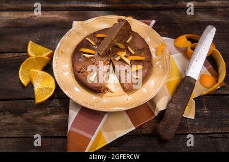 Prodotto con casagne di farina e buccia d'arancia Foto Stock