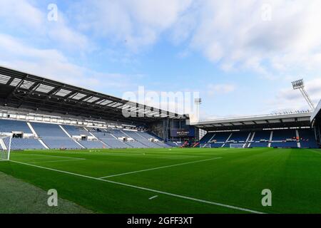 Una visione generale degli Hawthorns, la casa di West Bromwich Albion Foto Stock
