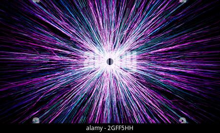 Sfondo della linea Grunge colore Neon Foto Stock