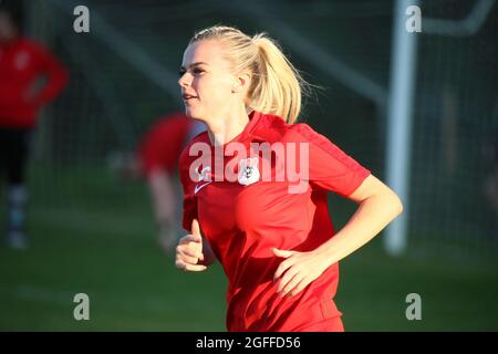 Verwood, Regno Unito. 25 agosto 2021. Durante la partita della Womens National League tra AFC Bournemouth e Southampton Women FC al Potterne Park di Verwood, Inghilterra Credit: SPP Sport Press Photo. /Alamy Live News Foto Stock