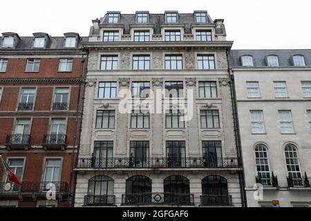 Riding House Street nel quartiere Fitzrovia di Londra Foto Stock