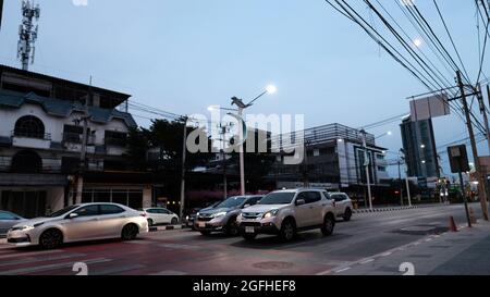 Unseen Back Roads Rurale Nord Centrale Pattaya Thailandia Foto Stock